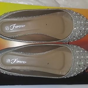 Sparkling Silver Flats